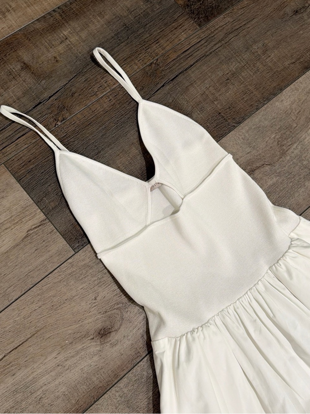 ST. Agni cutout stretch knit cotton poplin maxi dress - Picture 4 of 7